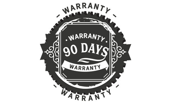 90 days warranty icon stamp