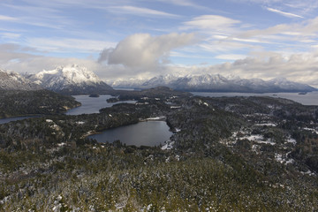 Paisaje de San Carlos de Bariloche, Patagonia, Argentina. Ciudad turistica del Sur Argentino. 