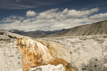 Mammoth Hot Springs;  Yellowstone NP;  Wyoming
