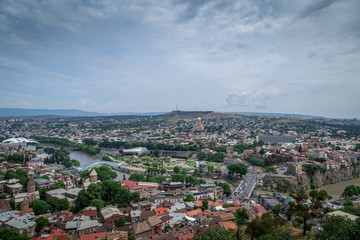 Fototapeta na wymiar View of Tbilisi, the capital of Georgia