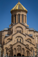 Fototapeta na wymiar Holy Trinity Cathedral of Tbilisi, Georgia.