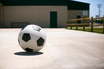 Large Soccer Ball at Public Soocer Park Fields