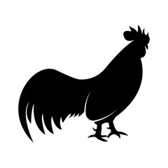 Vector image of the cock silhouette