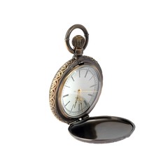 Pocket watch isolated on white background