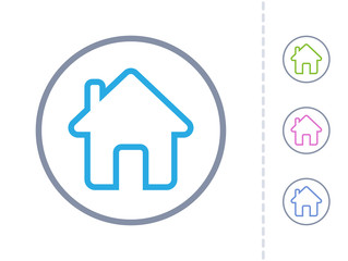 Home - Round Stroke Buttons