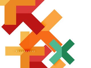 Multicolored abstract geometric shapes, geometry background for web banner