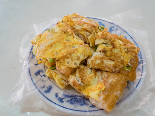 Chinese omelet with Fried bread stick