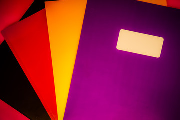 Bold Color Organizational File Folders