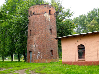 Old railway water tower of Fishkhauzen. Primorsk, Kaliningrad region (1900)