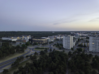 Fototapeta na wymiar Panoramic aerial view of City Tallinn Estonia , District mustamjae