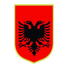 Symbol of Albania. National emblem