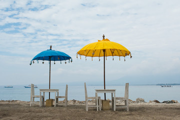 Sombrilla en la playa