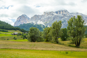 Obraz premium view of Dolomites mountains - UNESCO natural heritage