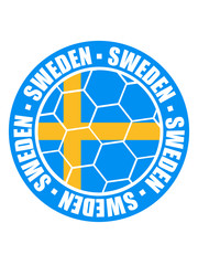 schweden sweden cool text stempel sticker aufkleber logo muster fan feiern party ball muster flagge gewinner sieger