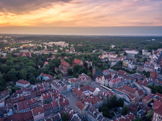 Olsztyn z lotu ptaka © Aleksander
