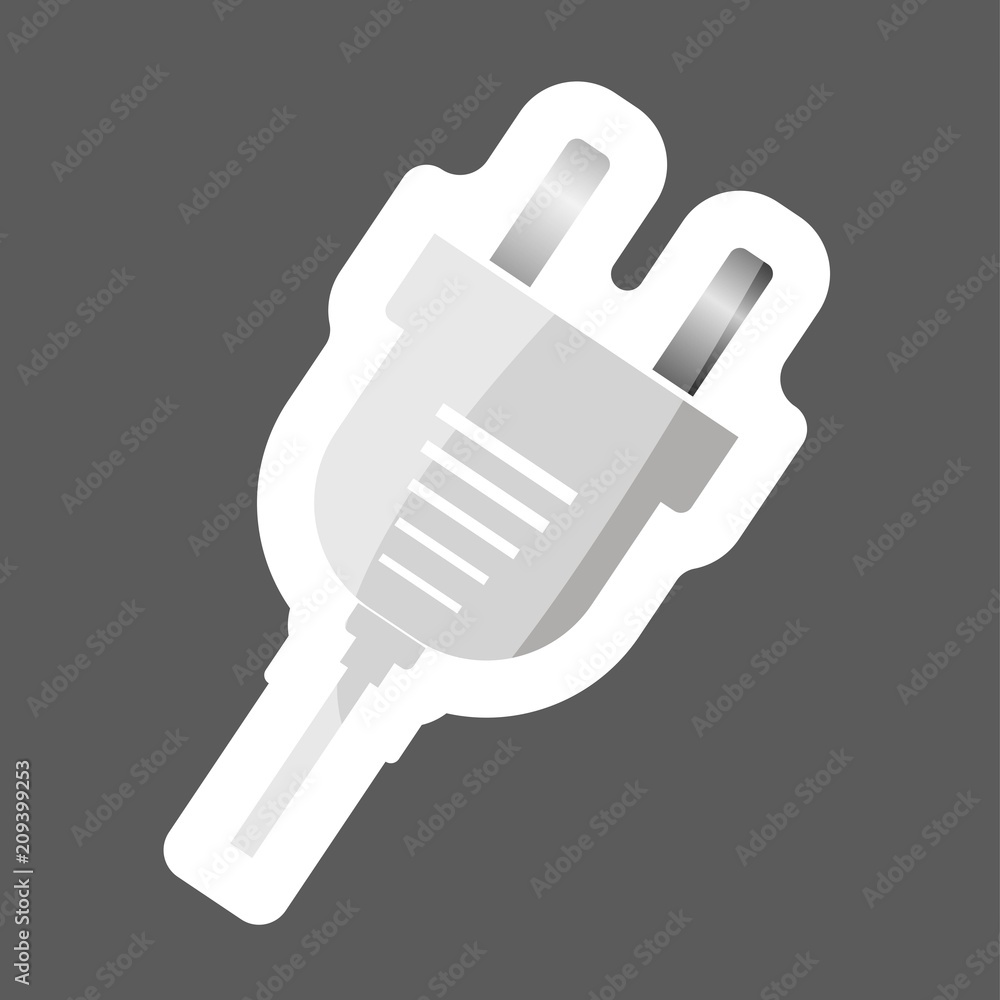 Poster vector icon socket. vector icon socket colored sticker. layers grouped for easy editing illustration