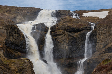 Rjukandafoss waterfall in east Iceland