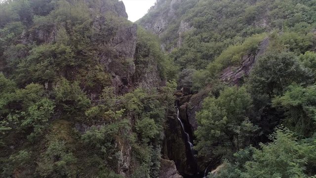 Approaching the White Drin Waterfall and Zhleb Mountains in Kosovo