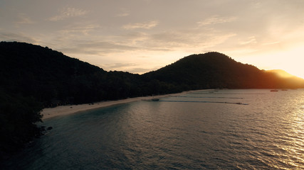 Island KO-HE in Thailand, shooting from a quadrocopter.