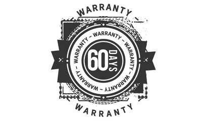 Fototapeta na wymiar 60 days warranty icon stamp guarantee