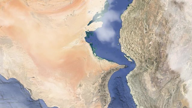 Земля zoom - Абу-Даби Объединённые Арабские Эмираты