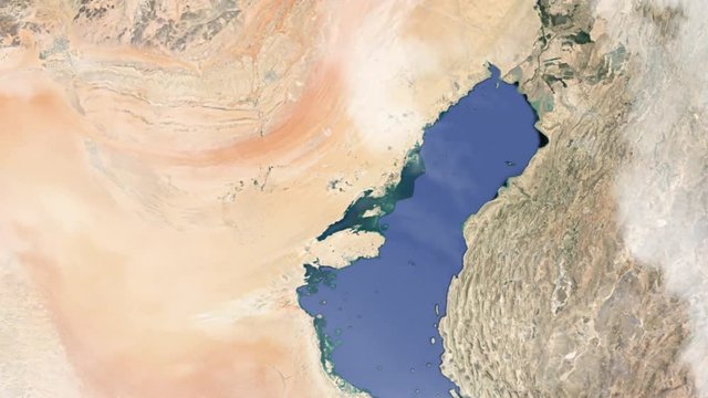 Земля zoom - Бахрейн Манама