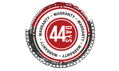 48 days warranty icon stamp guarantee