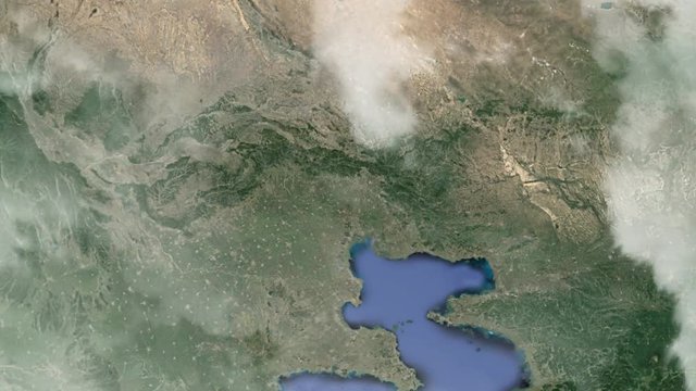 Земля zoom - Китай Пекин