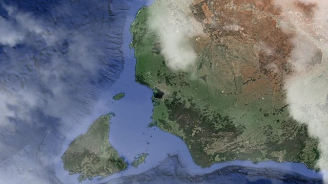 Земля zoom - Австралия Мельбурн