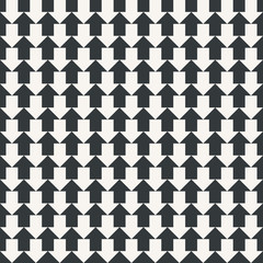 Arrow symbol seamless abstract pattern monochrome or two colors vector