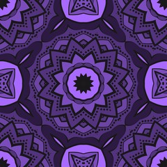 Seamless Floral pattern. Art-deco Geometric background. Modern graphic design. Vector illustration