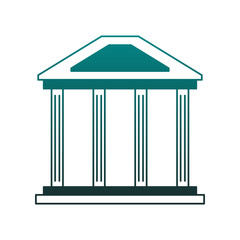 Bank building symbol vector illustration graphic design