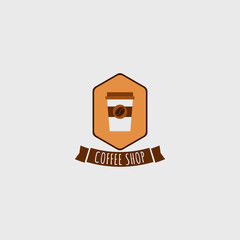 Coffee Shop Logo Vector Template Design Illustration