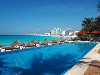 the beach in Cancun