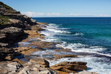 Fototapeta na wymiar Bronte Beach on a sunny winters day, Sydney, Australia