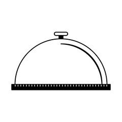 Dish dome isolated vector illustration graphic design