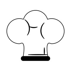 Chef hat symbol vector illustration graphic design