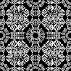 Tribal ethnic style geometric greek seamless pattern.