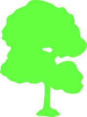 Green Tree silhouette
