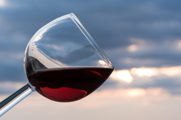 Toast at sunset