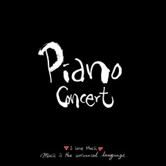 음악회 포스터 / 손으로 그린 음악 일러스트