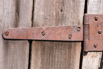 Hinges on the door