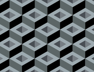 3D abstract pattern cube background 