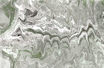 Marble abstract acrylic background. Marbling artwork texture. Agate ripple pattern. Gold powder.