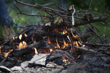 Camping fire