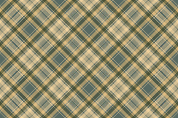 Diagonal fabric texture check plaid seamless pattern
