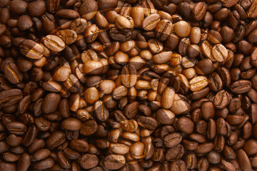 Fototapeta premium Brown coffee background flat with wi-fi symbol.