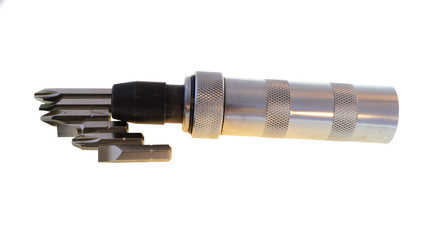 Impact screwdriver for heavy threaded connections.