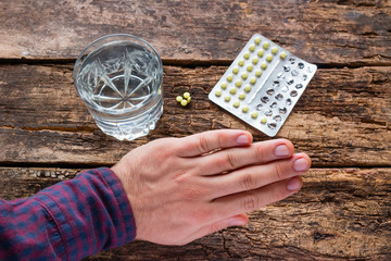 man refuses to take soothing drugs