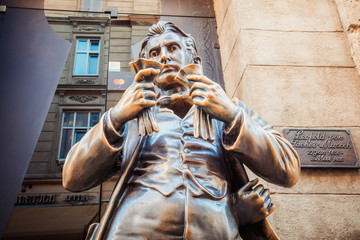 Monument to Leopold von -Masoch in Lviv